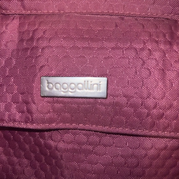 Baggallini Large Plum Nylon Laptop & Travel Tote - Picture 2 of 8